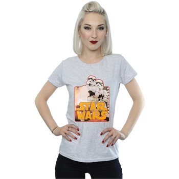 Vêtements Femme T-shirts manches longues Disney Stormtrooper Assault Gris