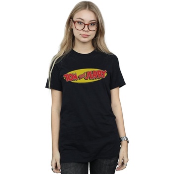 Vêtements Femme T-shirts manches longues Dessins Animés Inline Logo Noir