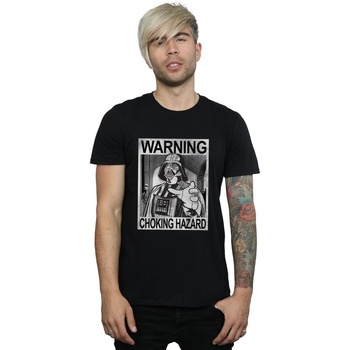 Vêtements Homme T-shirts manches longues Disney Vader Choking Hazard Noir
