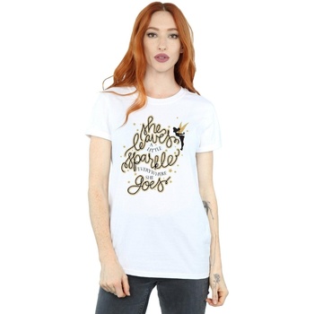 Vêtements Femme T-shirts manches longues Disney Tinkerbell Stars Blanc