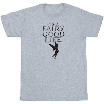 Vêtements Femme T-shirts manches longues Disney Tinkerbell Fairy Good Life Gris
