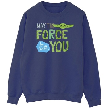 Vêtements Homme Sweats Disney The Mandalorian May The Force Be With You Bleu