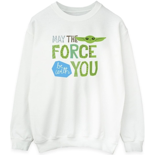 Vêtements Homme Sweats Disney The Mandalorian May The Force Be With You Blanc