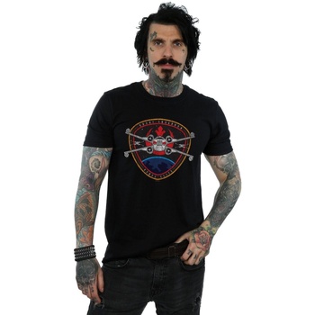 Vêtements Homme T-shirts manches longues Disney Rebel Elite Badge Noir