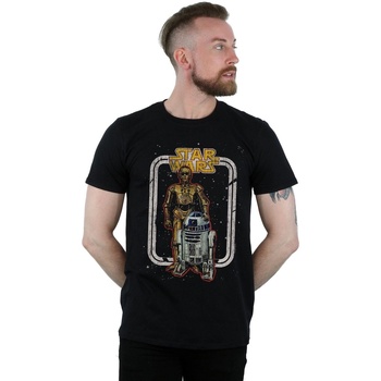 Vêtements Homme T-shirts manches longues Disney R2-D2 And C-3PO Vintage Noir