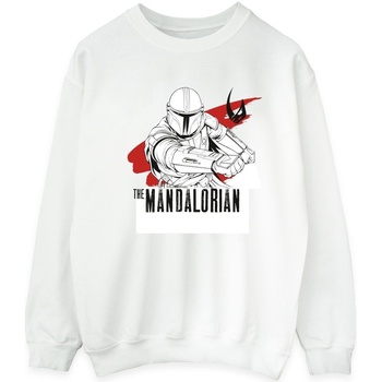 Vêtements Homme Sweats Disney The Mandalorian Mando Shoots Blanc
