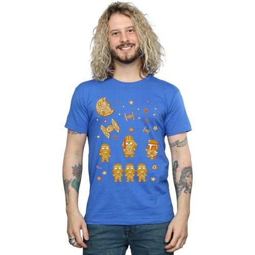Vêtements Homme T-shirts manches longues Disney Gingerbread Empire Bleu