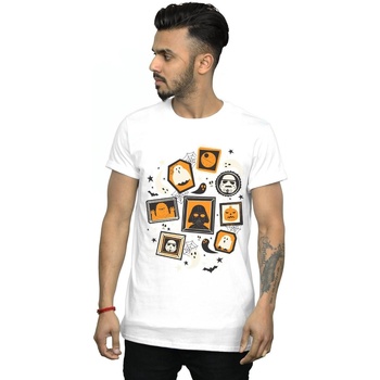 Vêtements Homme T-shirts manches longues Disney Day Of The Dead Memorial Wall Blanc
