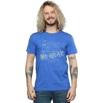 Vêtements Homme T-shirts manches longues Disney Death Star Sleigh Bleu