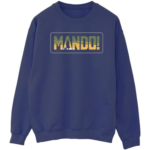 Vêtements Homme Sweats Disney The Mandalorian Mando Cutout Bleu