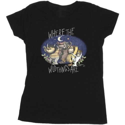 Vêtements Femme T-shirts manches longues Where The Wild Things Are BI46721 Noir
