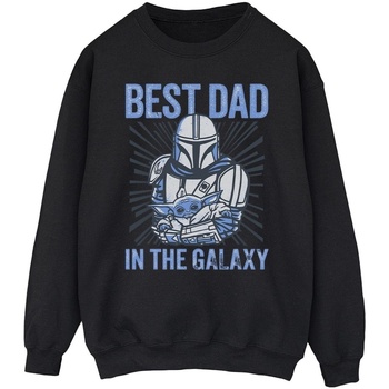 Vêtements Homme Sweats Disney Mandalorian Best Dad Galaxy Noir
