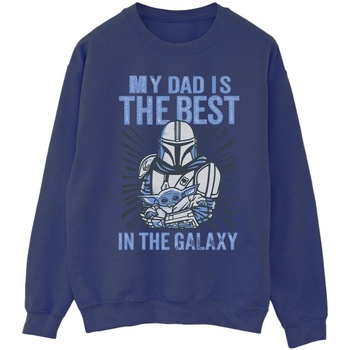 Vêtements Homme Sweats Disney Mandalorian Best Dad Bleu