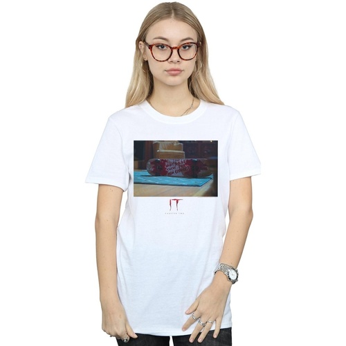 Vêtements Femme T-shirts manches longues It Chapter 2 Won't Be There For Him Blanc