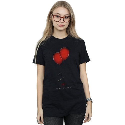 Vêtements Femme T-shirts manches longues It Chapter 2 Hand With Balloons Noir