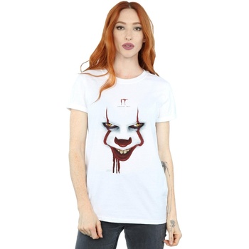 Vêtements Femme T-shirts manches longues It Chapter 2 Pennywise Poster Stare Blanc
