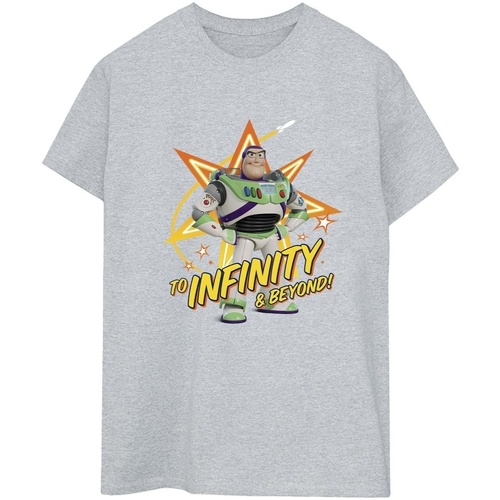 Vêtements Femme T-shirts manches longues Disney Toy Story Buzz To Infinity Gris