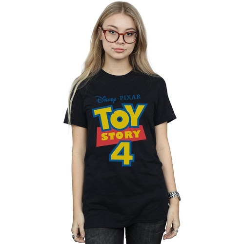 Vêtements Femme T-shirts manches longues Disney Toy Story 4 Logo Noir