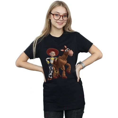 Vêtements Femme T-shirts manches longues Disney Toy Story 4 Jessie And Bullseye Noir