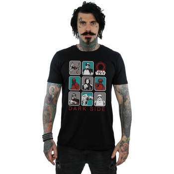 Vêtements Homme T-shirts manches longues Disney The Last Jedi Dark Side Multi Character Noir