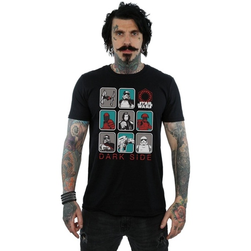 Vêtements Homme T-shirts manches longues Disney The Last Jedi Dark Side Multi Character Noir