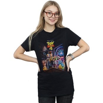 Vêtements Femme T-shirts manches longues Disney Toy Story 4 Crew Poster Noir