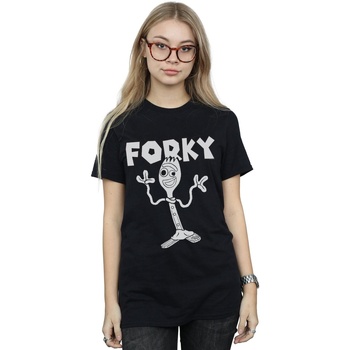 Vêtements Femme T-shirts manches longues Disney Toy Story 4 Forky Noir