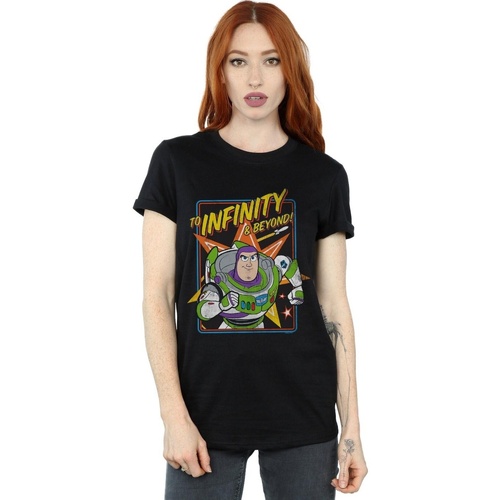 Vêtements Femme T-shirts manches longues Disney Toy Story 4 Buzz To Infinity Noir