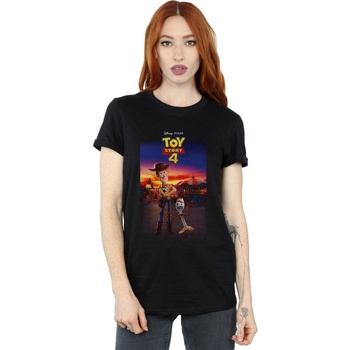 Vêtements Femme T-shirts manches longues Disney Toy Story 4 Woody And Forky Poster Noir