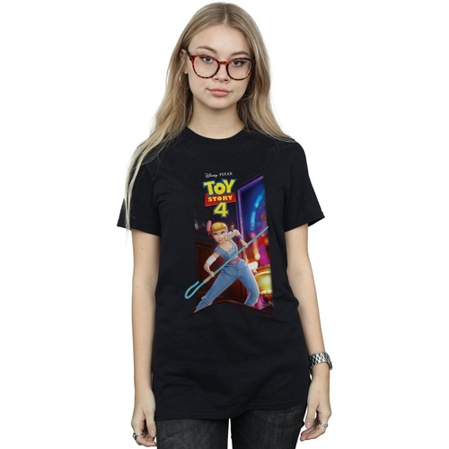 Vêtements Femme T-shirts manches longues Disney Toy Story 4 Bo Peep And Giggle McDimples Poster Noir