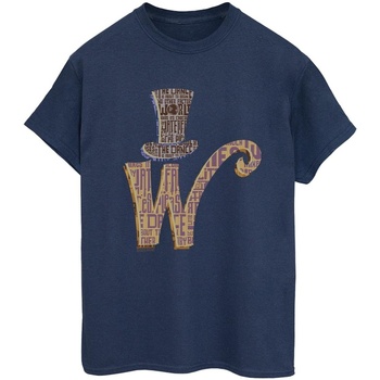 Vêtements Femme T-shirts manches longues Willy Wonka W Logo Hat Bleu