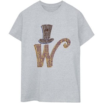 Vêtements Femme T-shirts manches longues Willy Wonka W Logo Hat Gris