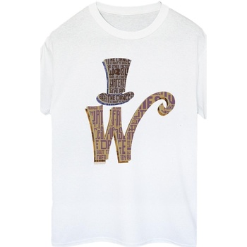 Vêtements Femme T-shirts manches longues Willy Wonka W Logo Hat Blanc