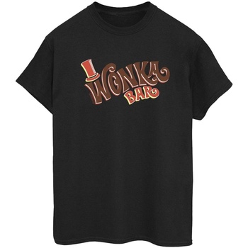 Vêtements Femme T-shirts manches longues Willy Wonka Bar Logo Noir