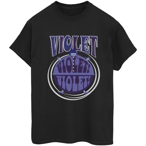 Vêtements Femme T-shirts manches longues Willy Wonka Violet Turning Violet Noir