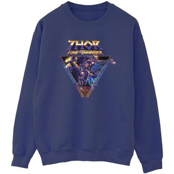 Vêtements Homme Sweats Marvel Thor Love And Thunder Logo Triangle Bleu