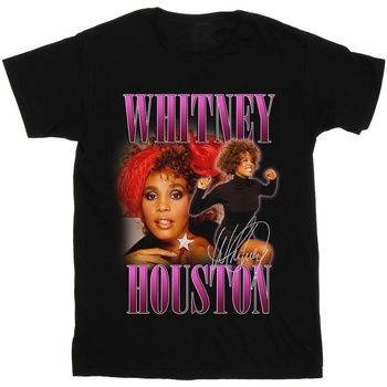 Vêtements Femme T-shirts manches longues Whitney Houston Signature Homage Noir
