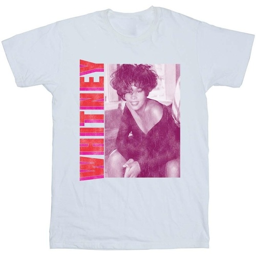 Vêtements Femme T-shirts manches longues Whitney Houston WHITNEY Pose Blanc