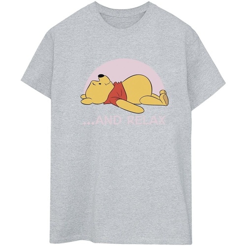 Vêtements Femme T-shirts manches longues Disney Winnie The Pooh Relax Gris