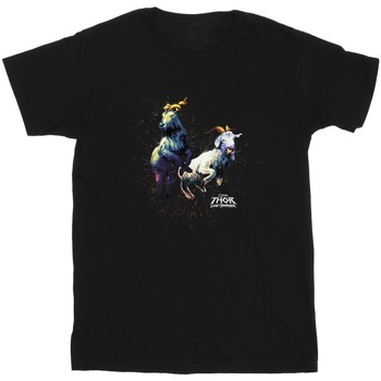 Vêtements Garçon T-shirts manches courtes Marvel Thor Love And Thunder Toothgnasher Flames Noir