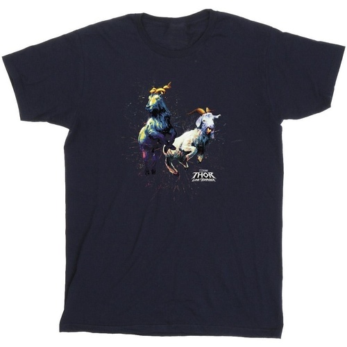 Vêtements Garçon T-shirts manches courtes Marvel Thor Love And Thunder Toothgnasher Flames Bleu
