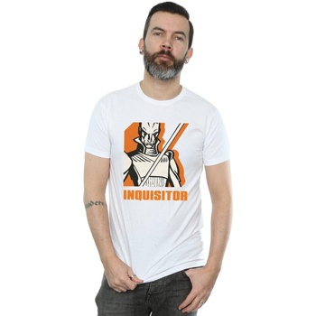 Vêtements Homme T-shirts manches longues Disney Rebels Inquisitor Blanc