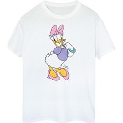 Vêtements Femme T-shirts manches longues Disney Classic Daisy Duck Blanc