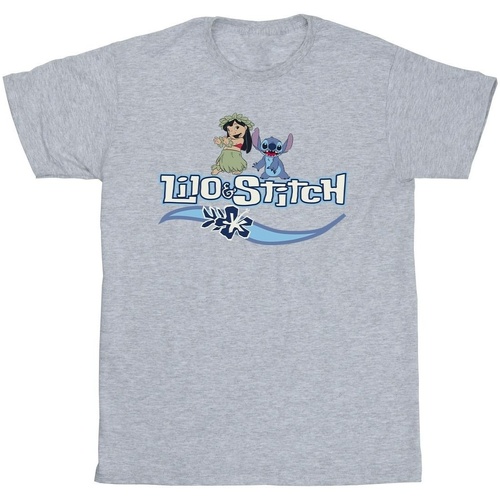 Vêtements Fille T-shirts manches longues Disney Lilo And Stitch Characters Gris