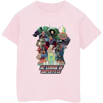 Vêtements Garçon T-shirts manches courtes Dc Comics DC League Of Super-Pets Super Powered Pack Rouge