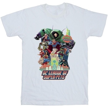 Vêtements Garçon T-shirts manches courtes Dc Comics DC League Of Super-Pets Super Powered Pack Blanc