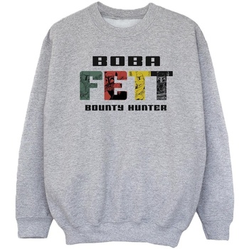 Vêtements Fille Sweats Disney Boba Fett Character Logo Gris