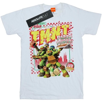 Vêtements Fille T-shirts manches longues Tmnt Pizza Power Blanc