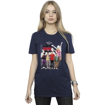 Vêtements Femme T-shirts manches longues The Big Bang Theory IQ Group Bleu