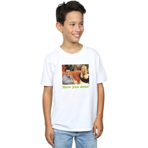 Vêtements Garçon T-shirts manches courtes Friends How You Doin Blanc